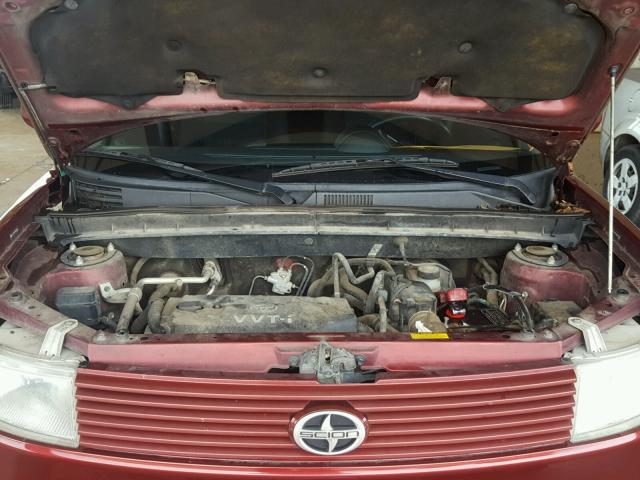 JTLKT324264081851 - 2006 TOYOTA SCION XB Granate foto 7