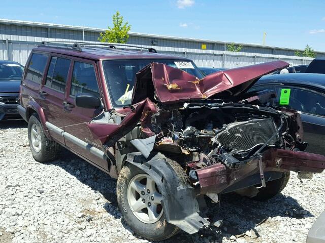 1J4FF48SX1L524370 - 2001 JEEP CHEROKEE S RED photo 1