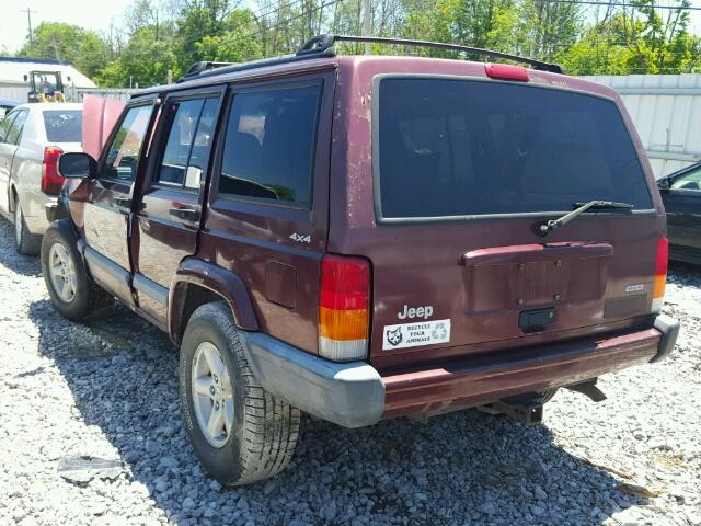 1J4FF48SX1L524370 - 2001 JEEP CHEROKEE S RED photo 3