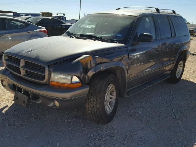 1B4HR28N91F634147 - 2001 DODGE DURANGO CHARCOAL photo 2