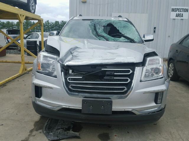 2GKFLUE35G6221322 - 2016 GMC TERRAIN SL SILVER photo 9