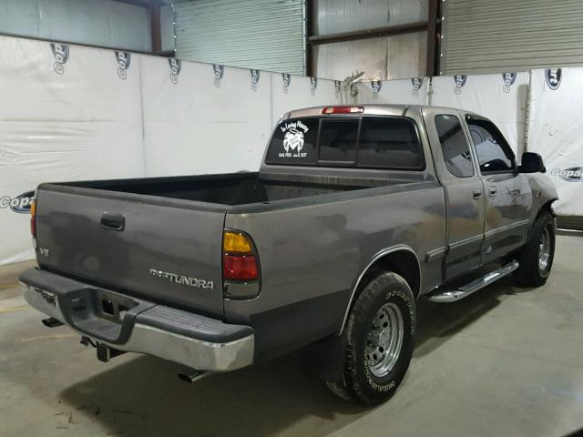 5TBRT3415YS032107 - 2000 TOYOTA TUNDRA GRAY photo 4