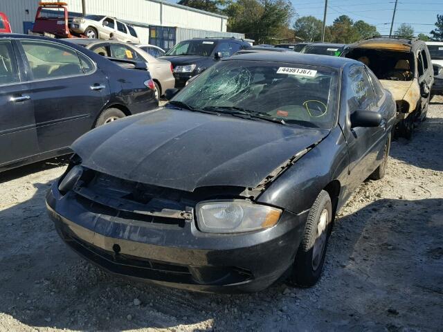 1G1JC12F637275735 - 2003 CHEVROLET CAVALIER BLACK photo 2