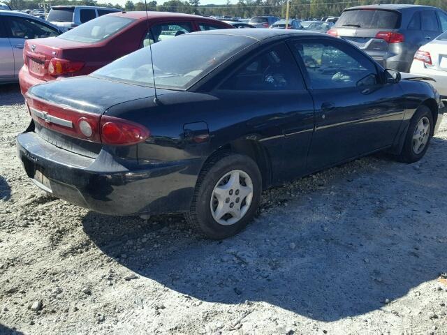 1G1JC12F637275735 - 2003 CHEVROLET CAVALIER BLACK photo 4