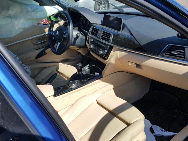 WBA8B3C51GK384291 - 2016 BMW 340 I Синій фото 5