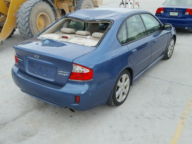 4S3BL676694210704 - 2009 SUBARU LEGACY 2.5 BLUE photo 4