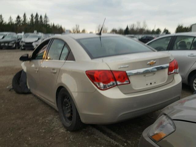 1G1PF5SC1C7313158 - 2012 CHEVROLET CRUZE LT BEIGE photo 3