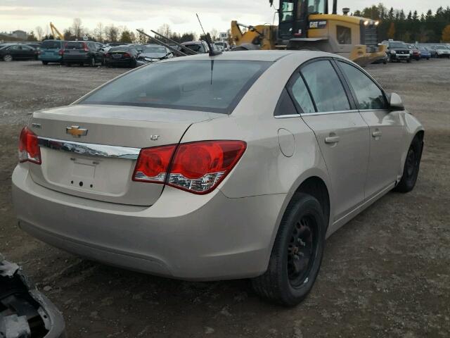 1G1PF5SC1C7313158 - 2012 CHEVROLET CRUZE LT BEIGE photo 4