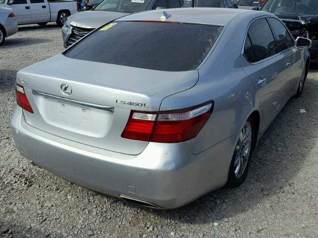 JTHGL46F575010110 - 2007 LEXUS LS 460L SILVER photo 4