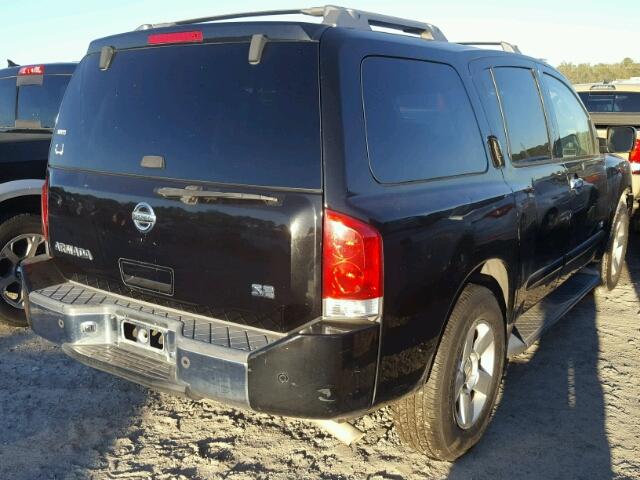 5N1AA08A75N733005 - 2005 NISSAN ARMADA SE BLACK photo 4