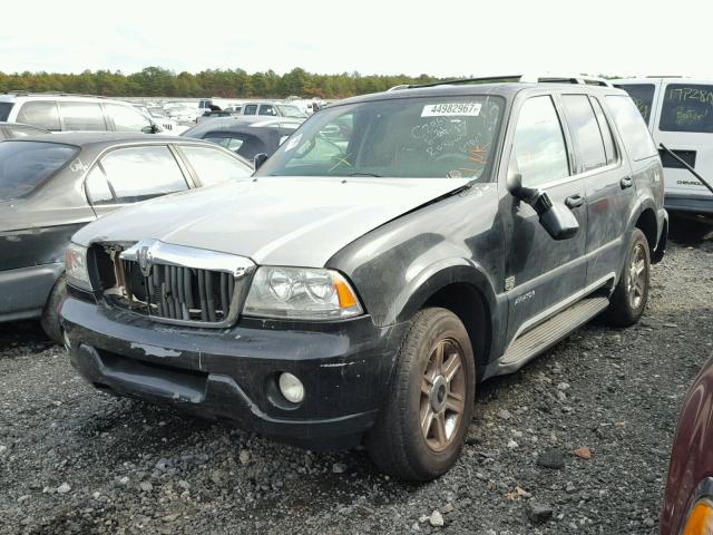 5LMEU88H75ZJ17072 - 2005 LINCOLN AVIATOR BLACK photo 2