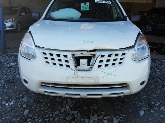 JN8AS58T28W006972 - 2008 NISSAN ROGUE S WHITE photo 9