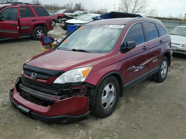 JHLRE38387C059138 - 2007 HONDA CR-V LX MAROON photo 2