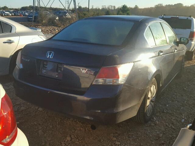 1HGCP26379A104032 - 2009 HONDA ACCORD BLUE photo 4