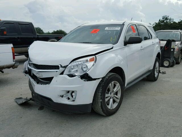 2GNALAEK2F1180792 - 2015 CHEVROLET EQUINOX LS WHITE photo 2