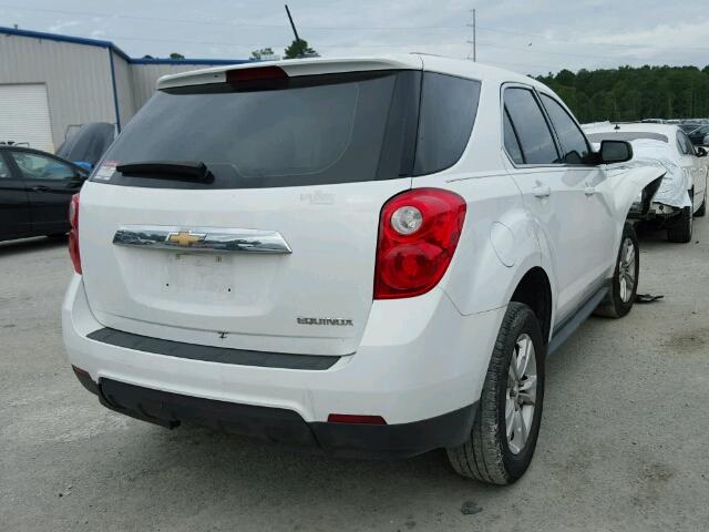 2GNALAEK2F1180792 - 2015 CHEVROLET EQUINOX LS WHITE photo 4