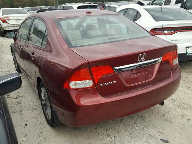 19XFA1F81AE009485 - 2010 HONDA CIVIC EX 红色 照片 3