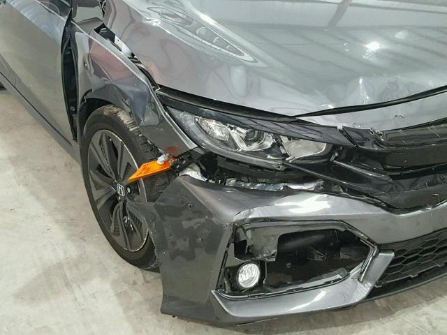SHHFK7H8XHU220555 - 2017 HONDA CIVIC EXL 灰色 照片 9