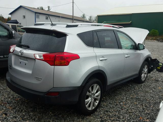 2T3DFREV8EW131513 - 2014 TOYOTA RAV4 LIMIT SILVER photo 4