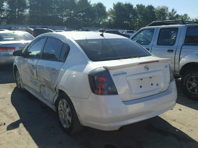 3N1AB6AP5BL667667 - 2011 NISSAN SENTRA 2.0 WHITE photo 3