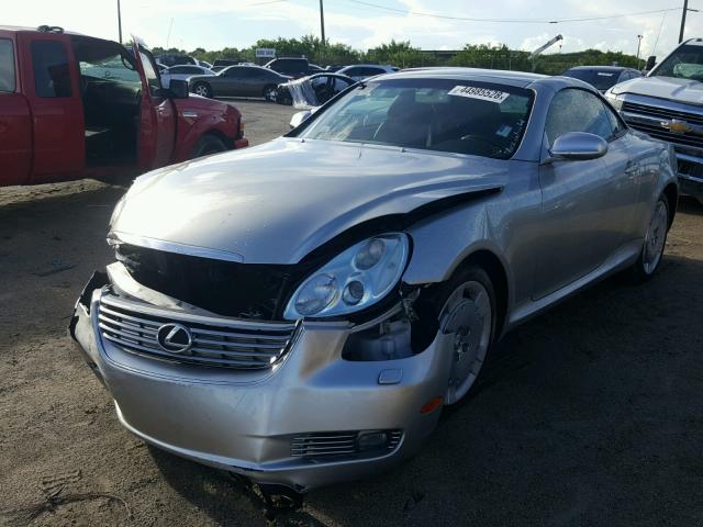 JTHFN48Y130047571 - 2003 LEXUS SC 430 SILVER photo 2