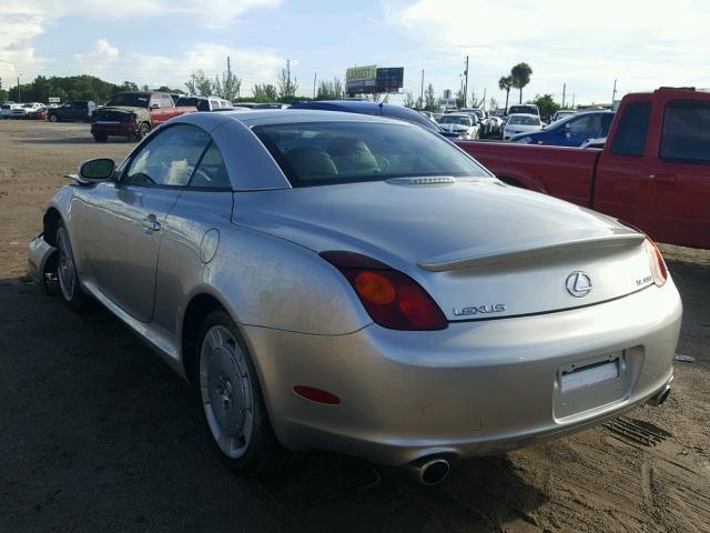 JTHFN48Y130047571 - 2003 LEXUS SC 430 SILVER photo 3