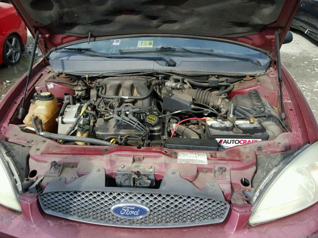 1FAFP55U44A160824 - 2004 FORD TAURUS SES BURGUNDY photo 7