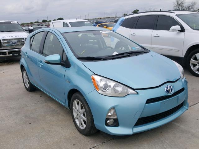 JTDKDTB39E1073357 - 2014 TOYOTA PRIUS C TURQUOISE photo 1