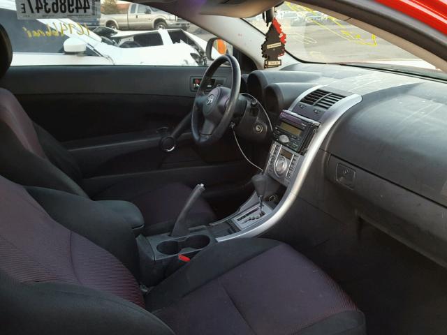 JTKDE177850060247 - 2005 TOYOTA SCION TC 红色 照片 5