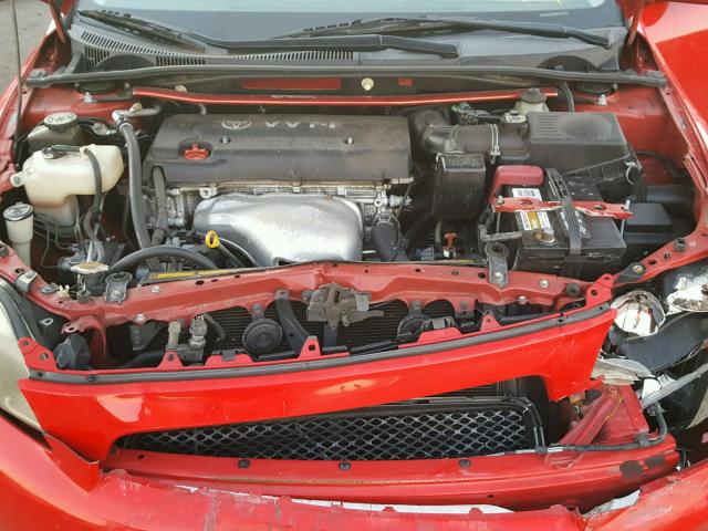 JTKDE177850060247 - 2005 TOYOTA SCION TC 红色 照片 7