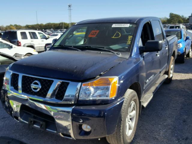 1N6BA0ED8CN321998 - 2012 NISSAN TITAN S BLUE photo 2