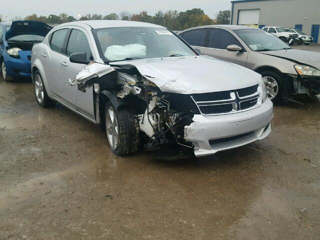 1C3CDZAB9CN141022 - 2012 DODGE AVENGER SE SILVER photo 1