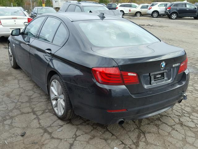 WBAFU7C59CDU58838 - 2012 BMW 535 XI Սև լուսանկար 3