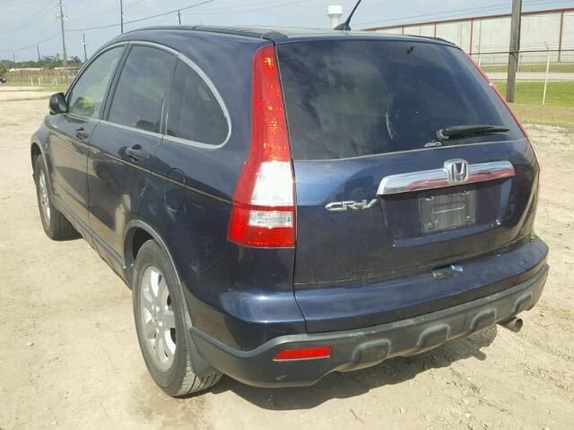 JHLRE48577C076472 - 2007 HONDA CR-V EX BLUE photo 3