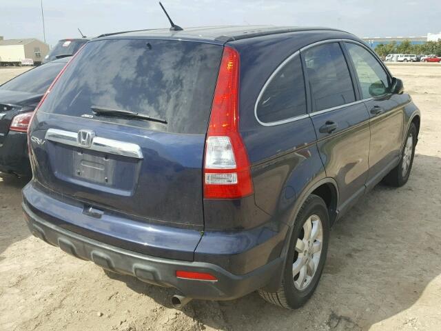 JHLRE48577C076472 - 2007 HONDA CR-V EX BLUE photo 4