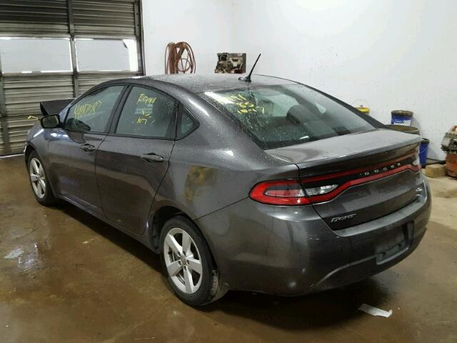 1C3CDFBB2FD319523 - 2015 DODGE DART SXT GRAY photo 3