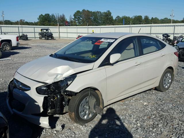 KMHCT4AE2GU086237 - 2016 HYUNDAI ACCENT SE CREAM photo 2