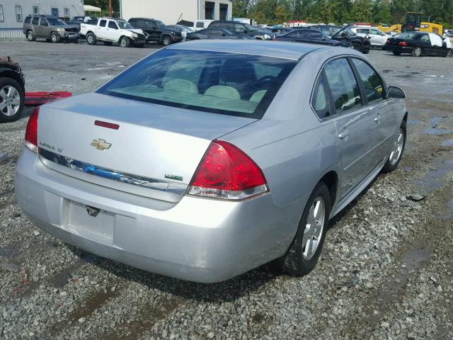 2G1WB5EK8A1251407 - 2010 CHEVROLET IMPALA LT SILVER photo 4