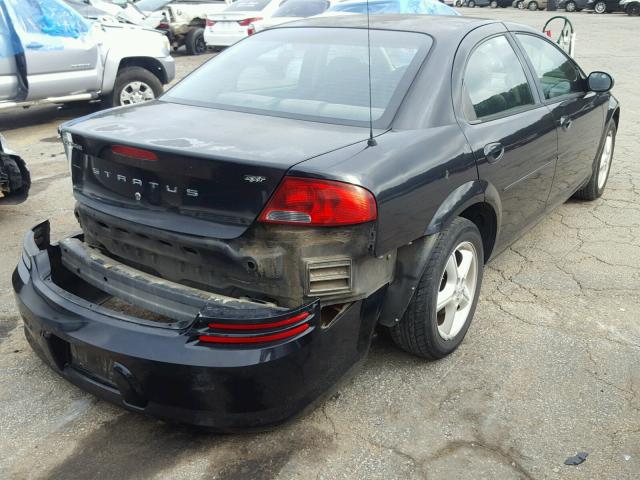 1B3EL46X26N240639 - 2006 DODGE STRATUS SX BLACK photo 4