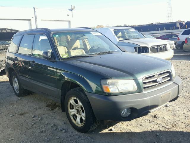 JF1SG63624G701052 - 2004 SUBARU FORESTER GREEN photo 1