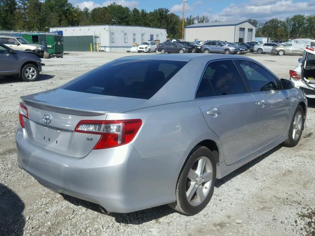 4T1BF1FK6CU038590 - 2012 TOYOTA CAMRY SILVER photo 4