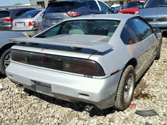 1G2PG1195HP202661 - 1987 PONTIAC FIERO GT SILVER photo 4