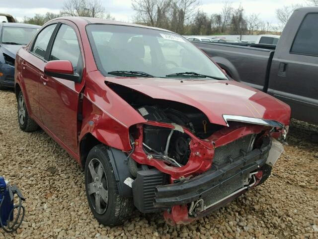 KL1TD5DE9AB126651 - 2010 CHEVROLET AVEO LS RED photo 1
