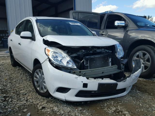 3N1CN7AP4DL837381 - 2013 NISSAN VERSA WHITE photo 1