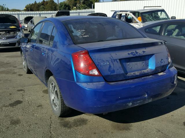 1G8AL52F35Z183627 - 2005 SATURN ION LEVEL BLUE photo 3