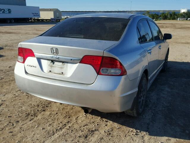 2HGFA1F59AH500723 - 2010 HONDA CIVIC SILVER photo 4