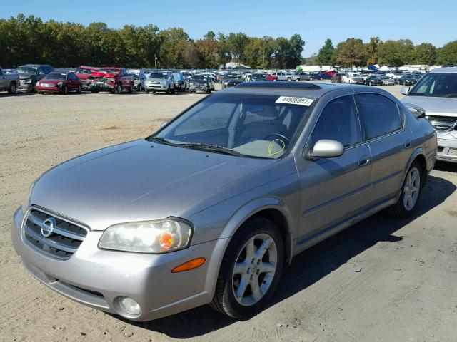 JN1DA31D42T435951 - 2002 NISSAN MAXIMA GLE SILVER photo 2