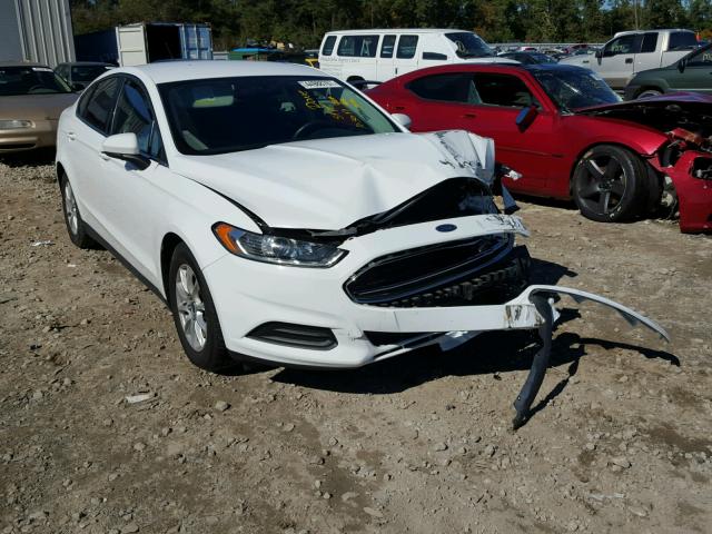 1FA6P0G75F5121892 - 2015 FORD FUSION S WHITE photo 1