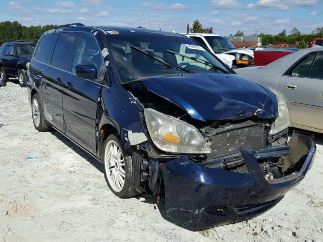 5FNRL38845B011697 - 2005 HONDA ODYSSEY BLUE photo 1