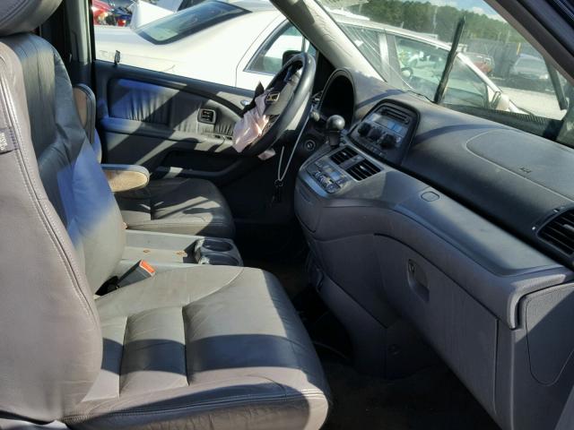 5FNRL38845B011697 - 2005 HONDA ODYSSEY BLUE photo 5